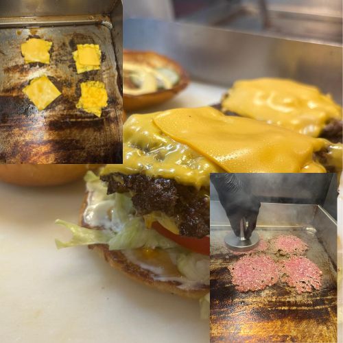 Photo de la préparation des burger du Camion Burger